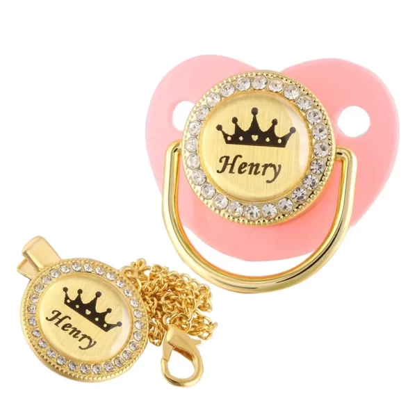 Chupeta Bling Bling de Luxo com nome personalizado - Image 7
