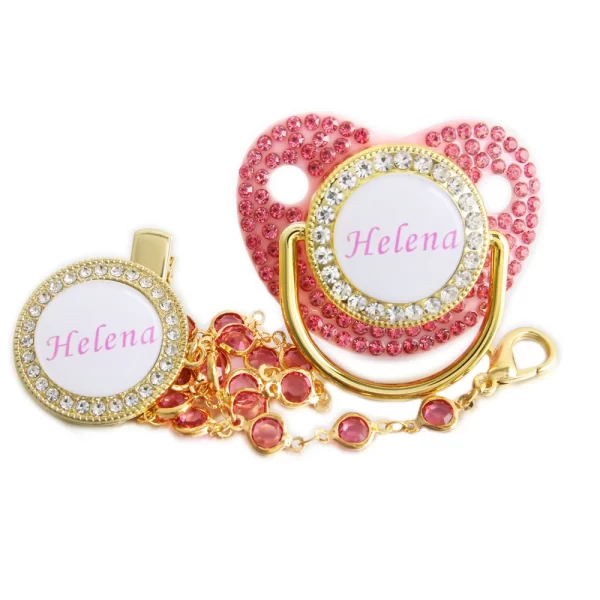 Chupeta Bling Bling de Luxo com nome personalizado - Image 10