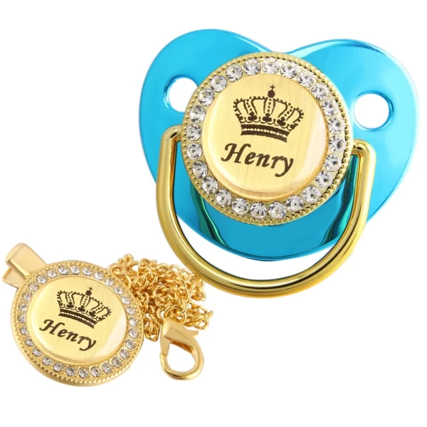 Chupeta Bling Bling de Luxo com nome personalizado - Image 38