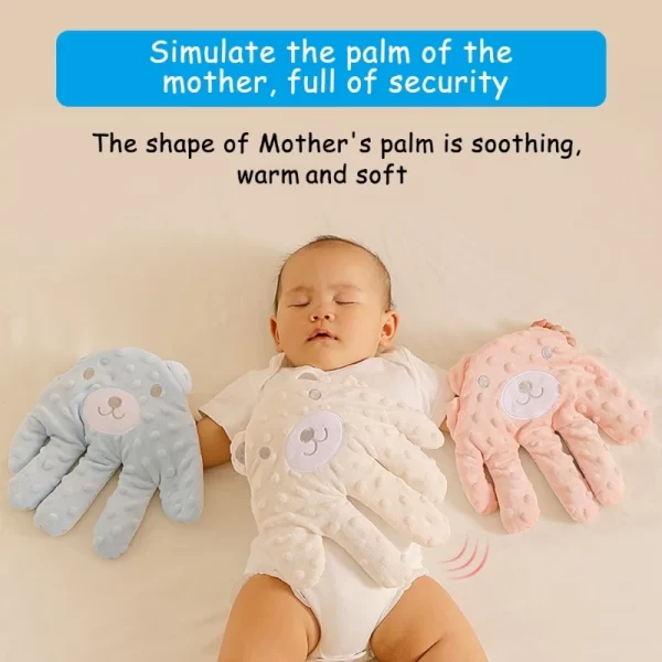 Almofada Conforto Mágico – Mão Aconchegante com Controle Remoto para Sono Tranquilo do Bebê - Image 3