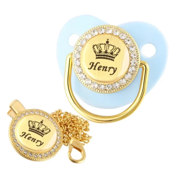 Chupeta Bling Bling de Luxo com nome personalizado - Image 18