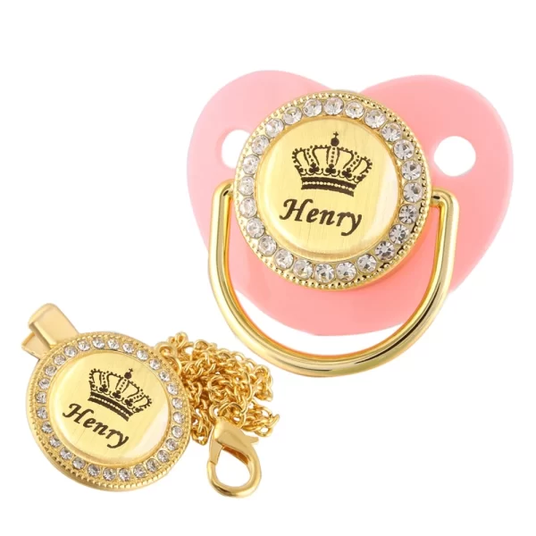 Chupeta Bling Bling de Luxo com nome personalizado - Image 30