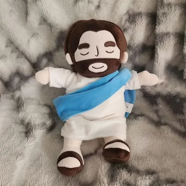 Jesus de Pelúcia - com Luz e Música – Conforto para o Sono do Bebê - Image 3