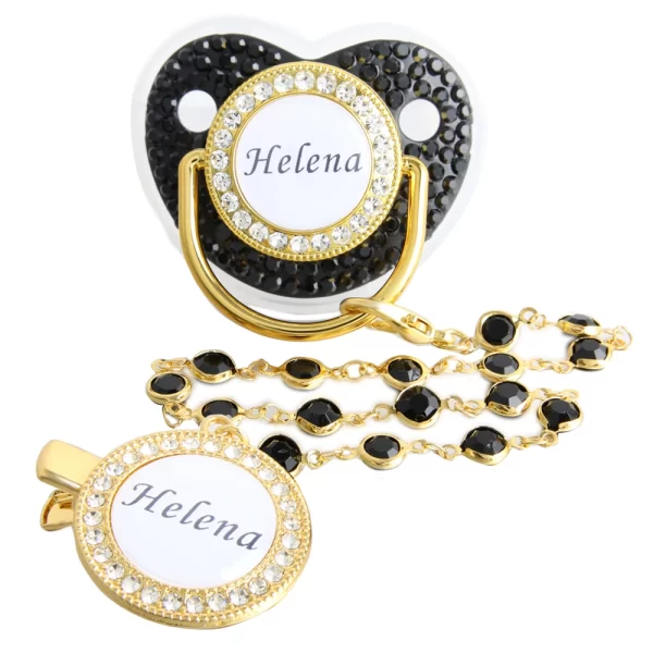 Chupeta Bling Bling de Luxo com nome personalizado - Image 4