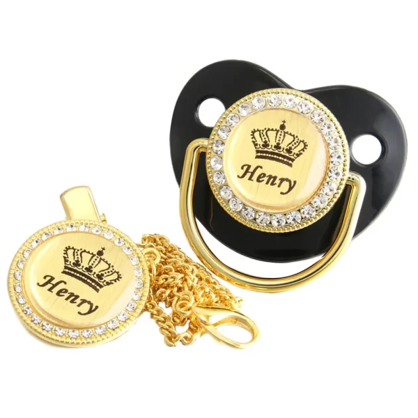 Chupeta Bling Bling de Luxo com nome personalizado - Image 12
