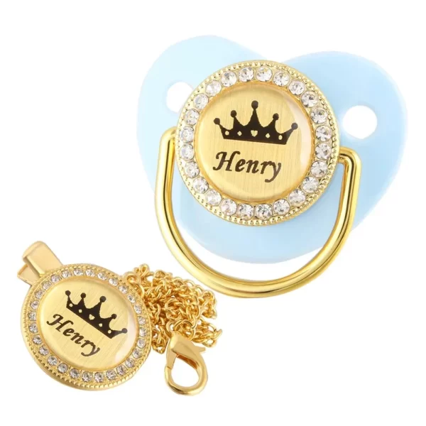 Chupeta Bling Bling de Luxo com nome personalizado - Image 8