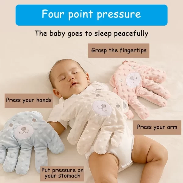Almofada Conforto Mágico – Mão Aconchegante com Controle Remoto para Sono Tranquilo do Bebê - Image 2